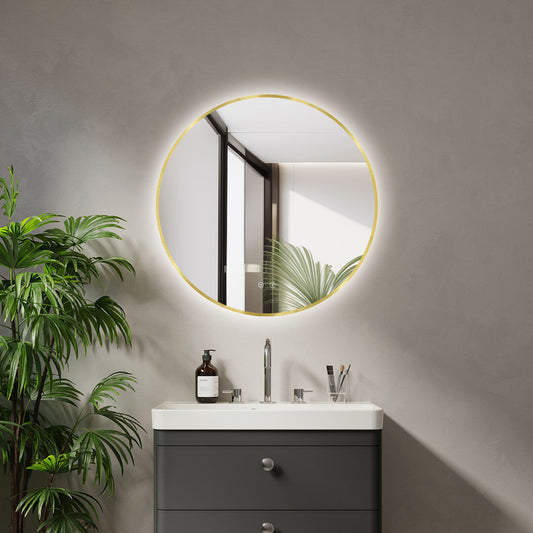 Zrcadlo LED Ares Gold