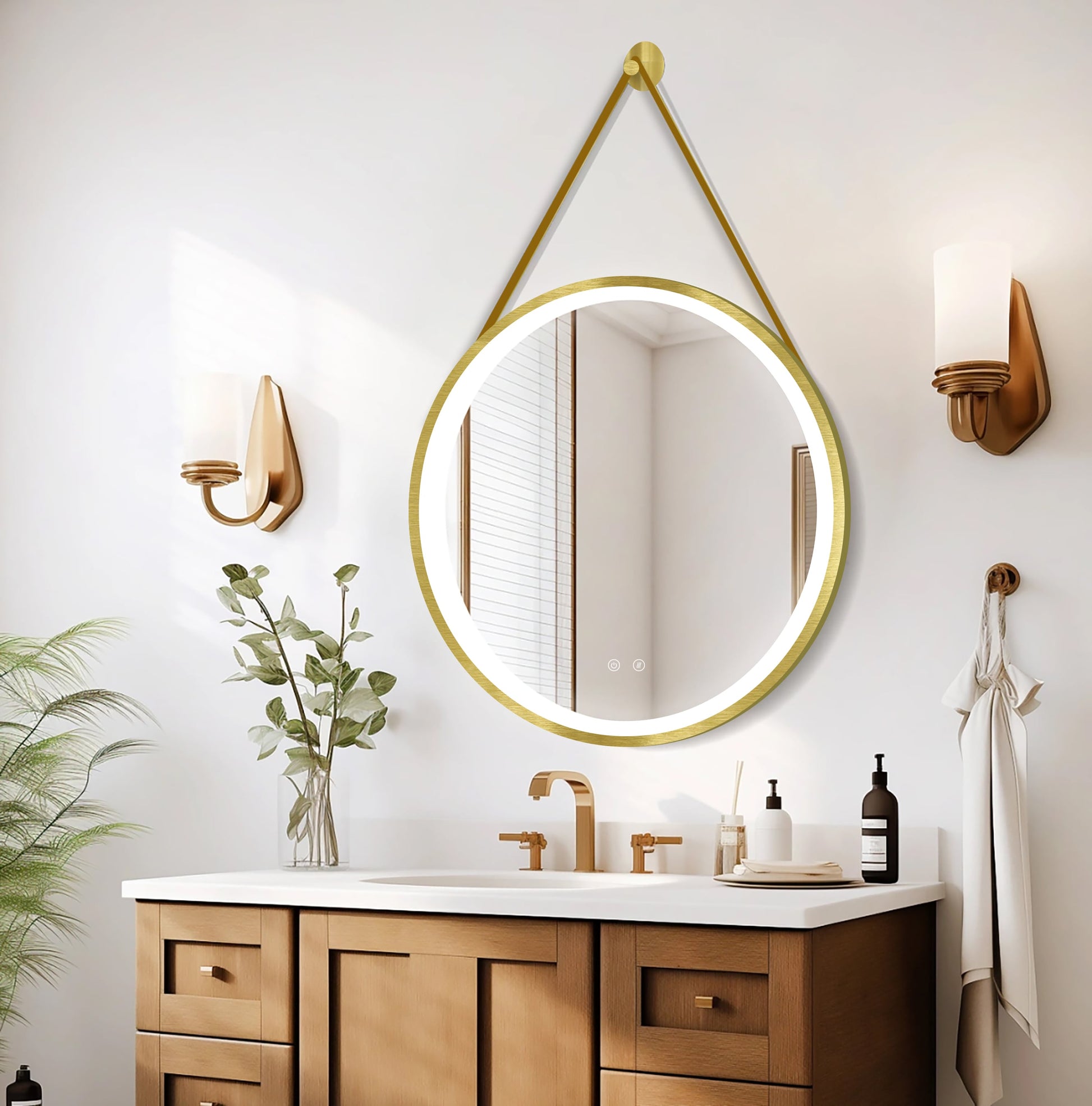 Zrcadlo LED Olympus Gold